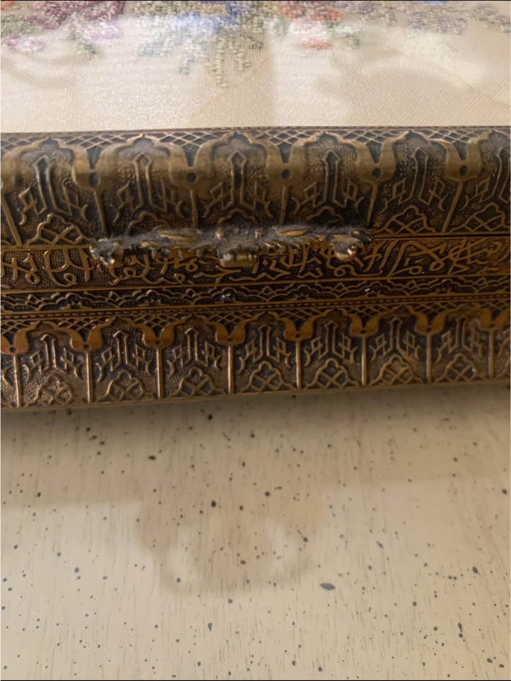 Antique Ormalu Jewelry Keepsake Box Rare - Picture 8 of 9